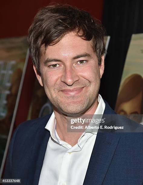 Actor Mark Duplass arrives to the premiere of RADIUS-TWC's "The One I Love" at the Vista Theatre on August 7, 2014 in Los Angeles, California.