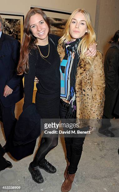Alice Brinkley and Mary Charteris attend a private view of Nikolai Von Bismarck's new photography exhibition 'In Ethiopia' at 12 Francis Street...