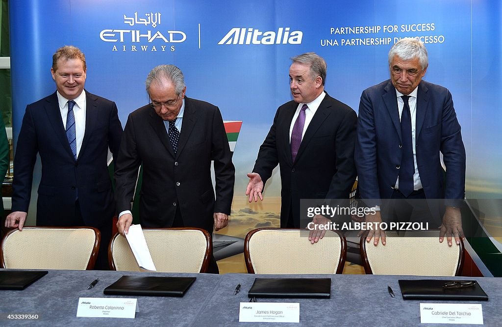 ITALY-AVIATION-TRANSPORT-ECONOMY-ALITALIA-ETHIAD-ACQUISITION