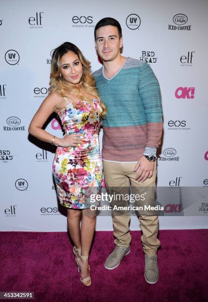 Adrienne Bailon and Vinny Guadagnino attend OK! Magazine's So Sexy Party on May 1, 2013 in New York City.