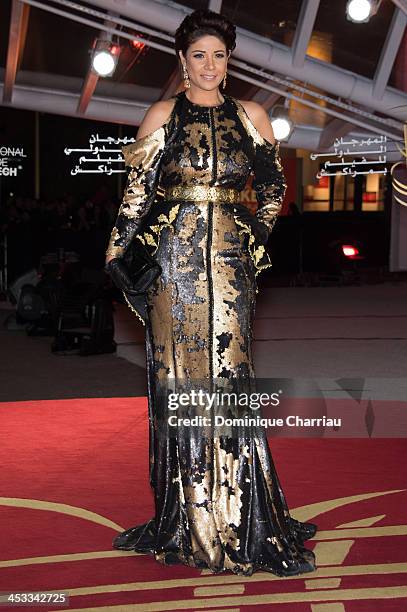 Leila Hadioui attends the 'Sara' Premiere At 13th Marrakech International Film Festival on December 3, 2013 in Marrakech, Morocco.