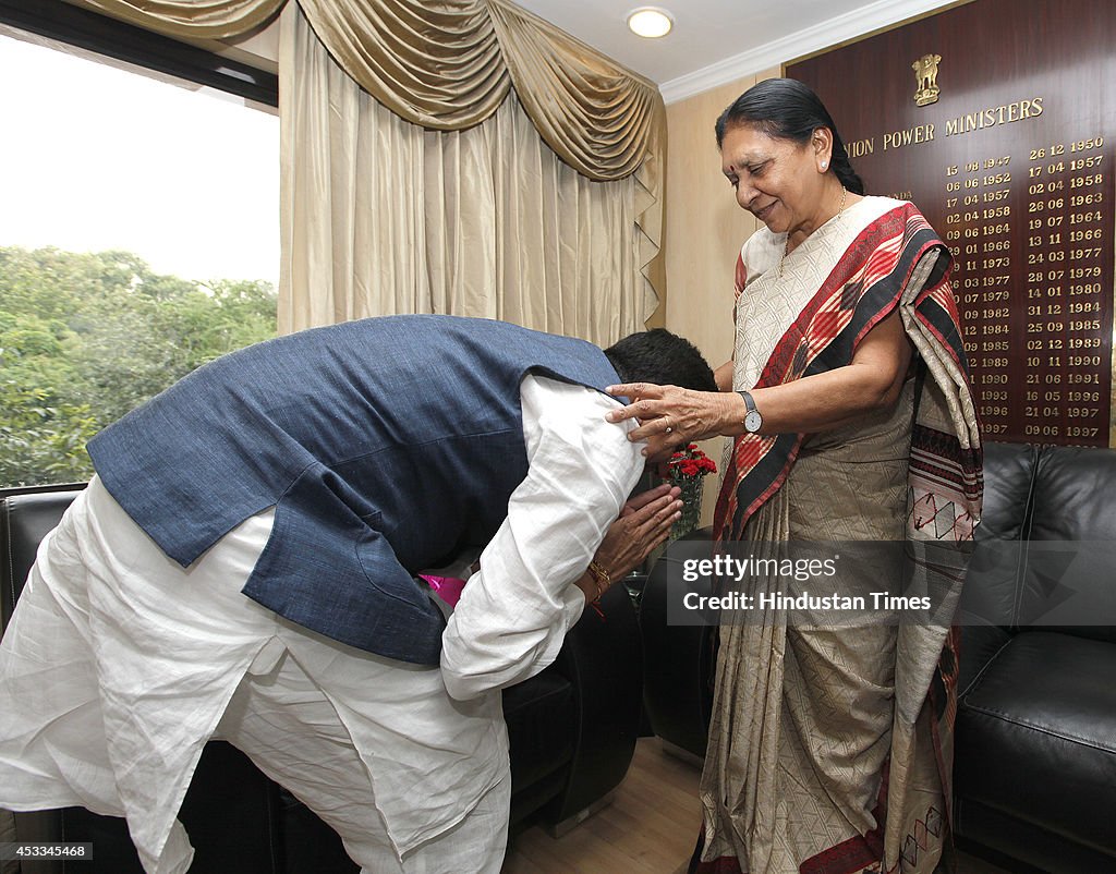 Gujarat Chief Minister Meets Piyush Goyal, Ties Rakhi