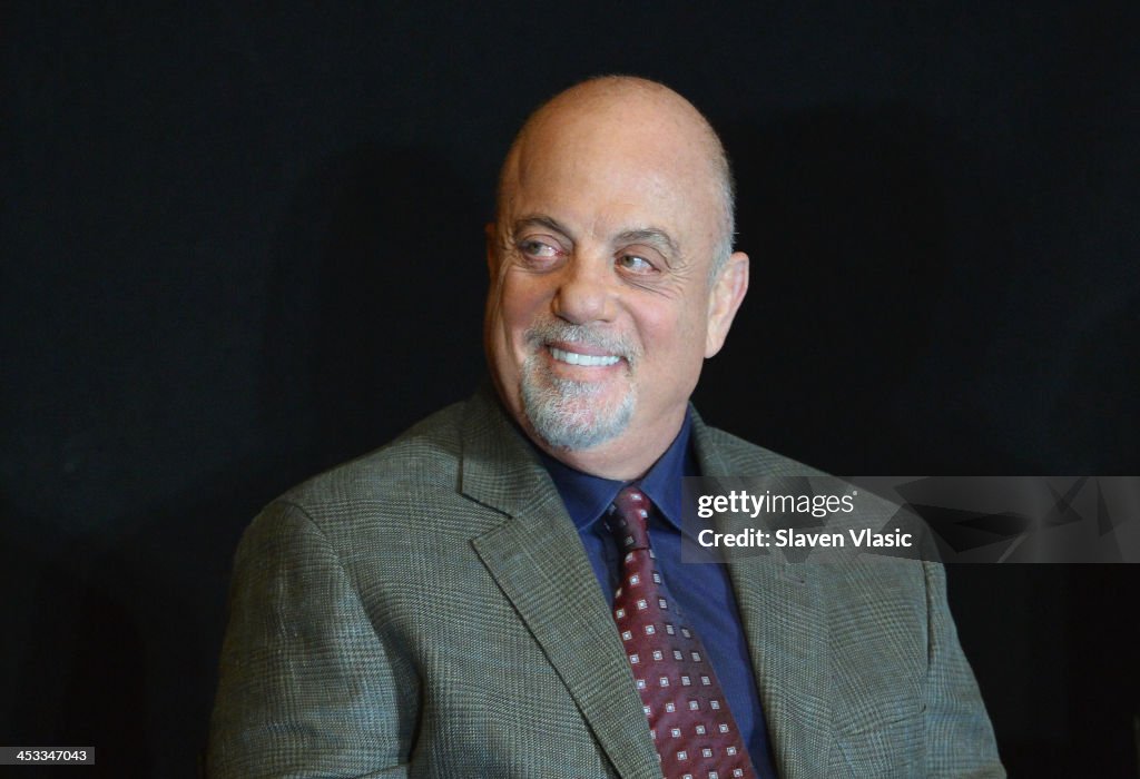 Billy Joel Holds Press Conference At Madison Square Garden