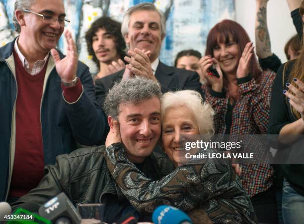 Estela de Carlotto the president of Abuelas de Plaza de Mayo , an association that seeks to reunite babies stolen during the military regime with...