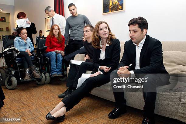 Nathalie Kosciusko-Morizet, Right-wing UMP Party candidate for the March 2014 Paris mayoral elections attends a press conference on December 3, 2013...