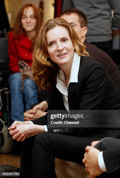 Nathalie Kosciusko-Morizet, Right-wing UMP Party candidate for the March 2014 Paris mayoral elections attends a press conference on December 3, 2013...