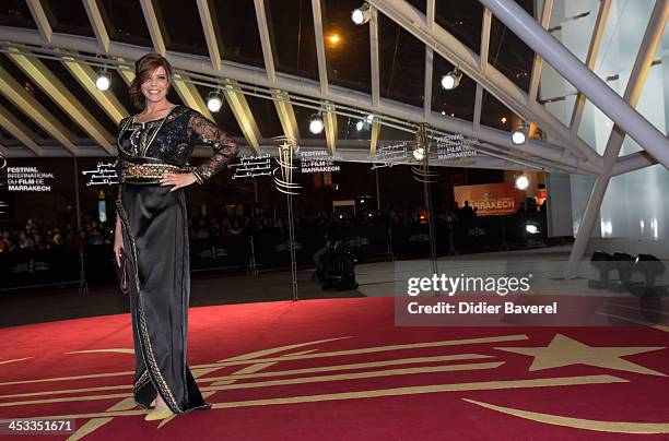 Latifa Ahrar attends the 'Sara' premiere at the 13th Marrakech International Film Festival on December 3, 2013 in Marrakech, Morocco.