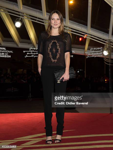 Ana Girardot attends the 'Sara' premiere at the 13th Marrakech International Film Festival on December 3, 2013 in Marrakech, Morocco.