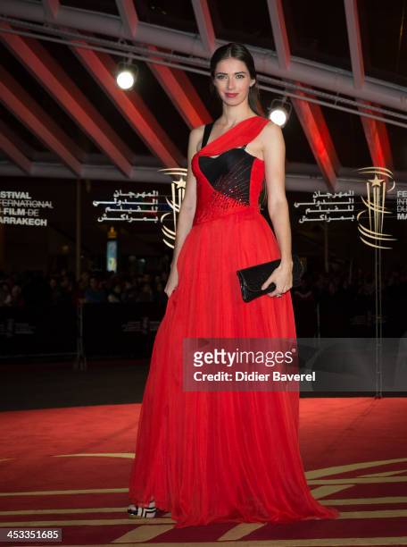 Sarah Barzyk Aubrey attends the 'Sara' premiere at the 13th Marrakech International Film Festival on December 3, 2013 in Marrakech, Morocco.