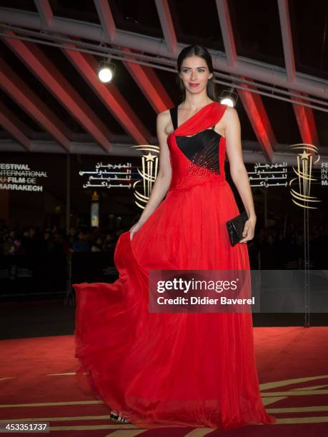 Sarah Barzyk Aubrey attends the 'Sara' premiere at the 13th Marrakech International Film Festival on December 3, 2013 in Marrakech, Morocco.