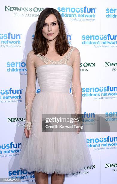 Keira Knightley attends the SeriousFun London Gala 2013 at The Roundhouse on December 3, 2013 in London, England.The Serious Fun Children's Network...