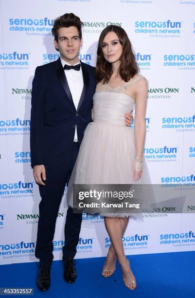 Keira Knightley and James Righton attend the SeriousFun London Gala 2013 at The Roundhouse on December 3, 2013 in London, England.The Serious Fun...