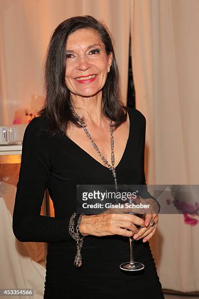 Isolde Barth attends the Susanne Wiebe fashion show 'Upgrade Your Self' on August 8, 2014 in Munich, Germany.