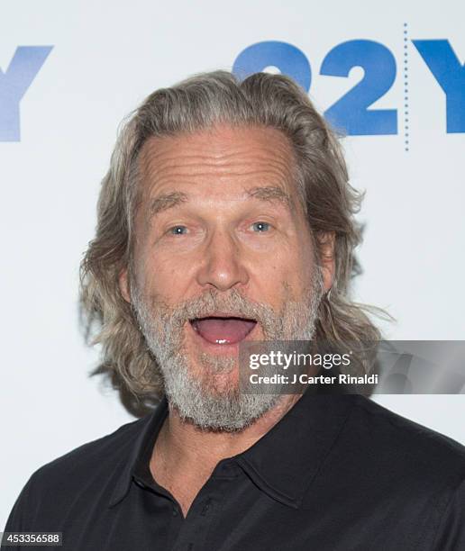 Actor Jeff Bridges attends 92nd Street Y Presents: An Evening With Jeff Bridges And Lois Lowry on August 8, 2014 in New York City.