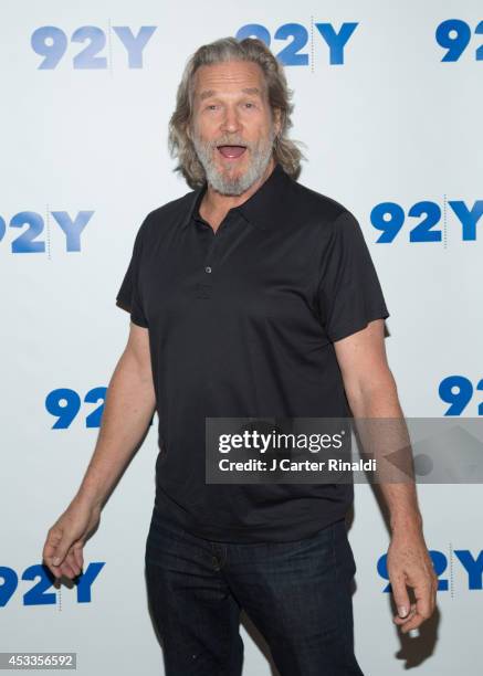 Actor Jeff Bridges attends 92nd Street Y Presents: An Evening With Jeff Bridges And Lois Lowry on August 8, 2014 in New York City.