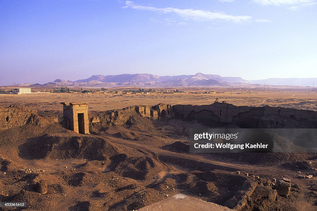 Egypt, Dendera, Temple Of Dendera, Temple Of Hathor, View...
