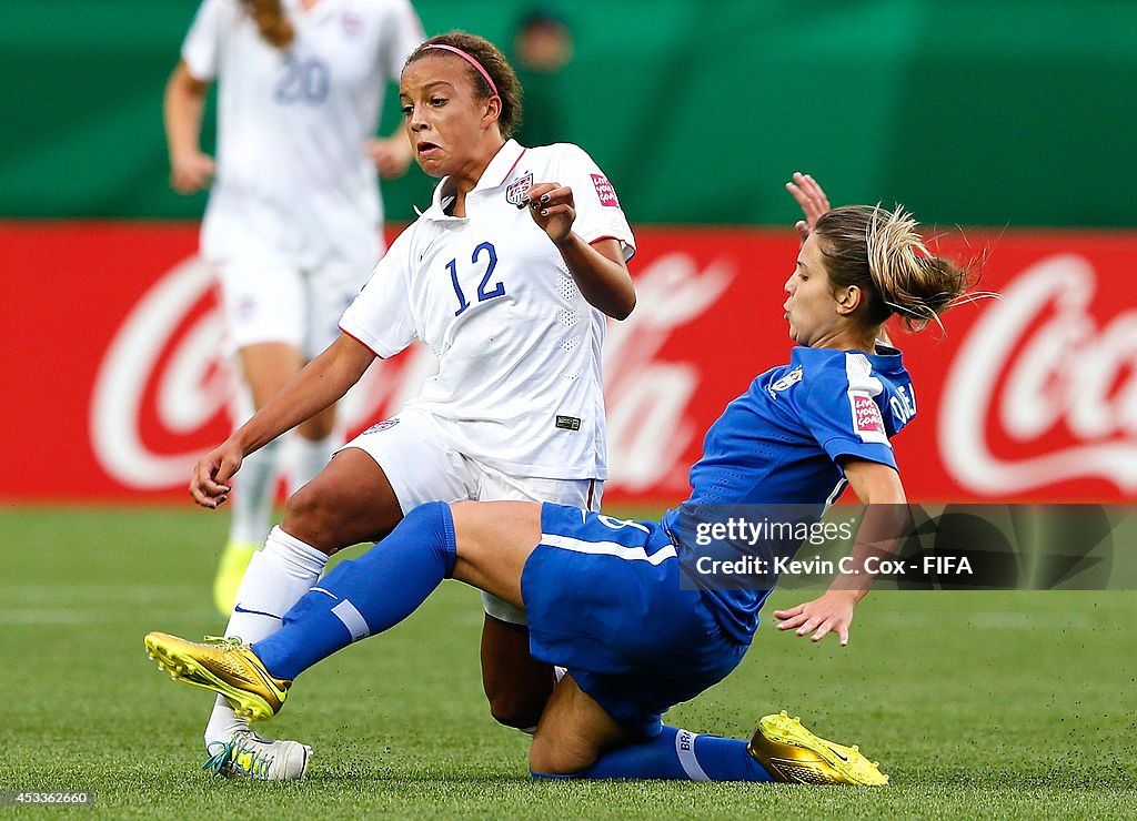 USA v Brazil: Group B - FIFA U-20 Women's World Cup Canada 2014