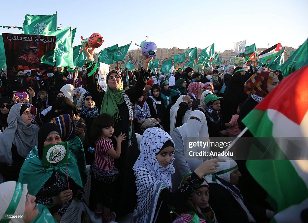 Thousands rally in Amman against Israeli attacks on Gaza