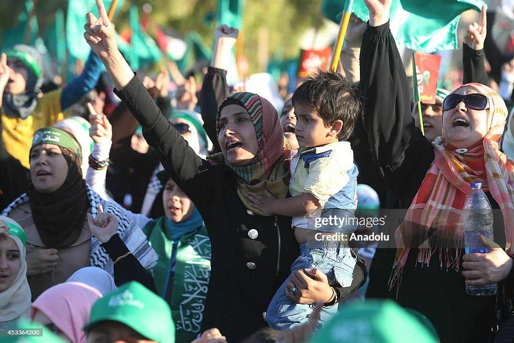 Thousands rally in Amman against Israeli attacks on Gaza