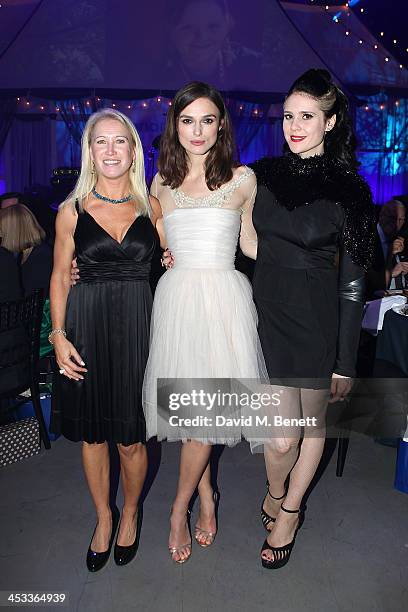 Clea Newman, Keira Knightley and Kate Nash attend the SeriousFun London Gala 2013, benefiting a growing community of camps and programs serving...