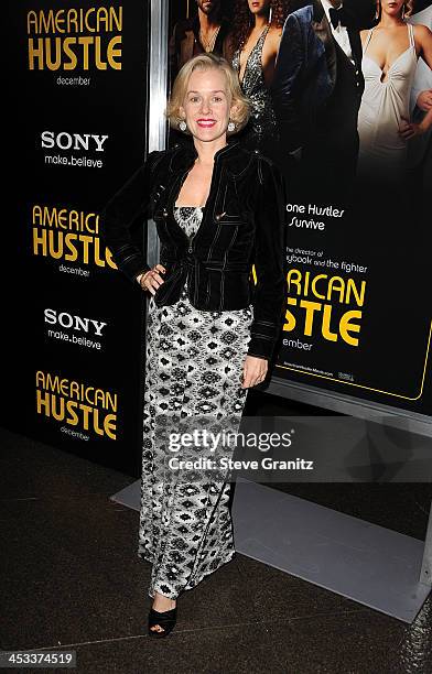 Actress Penelope Ann Miller arrives at the Los Angeles Premiere of "American Hustle" at the Directors Guild Theatre on December 3, 2013 in West...