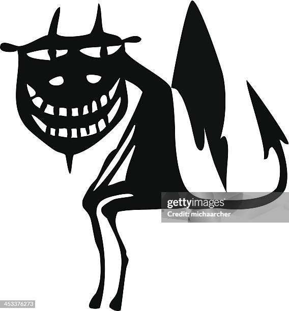 little devil - devil tail stock illustrations