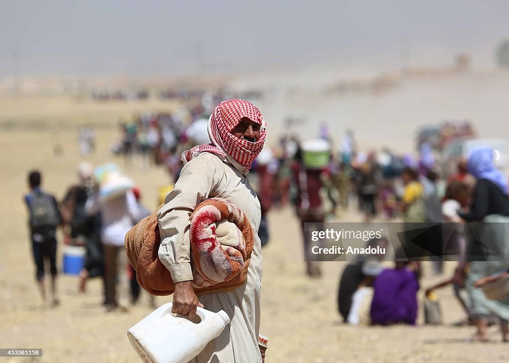 Yezidis trapped in the Sinjar mountains are rescued