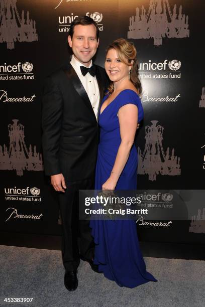 Henry Hager and Jenna Bush Hager attends the 9th annual UNICEF Snowflake Ball at Cipriani Wall Street on December 3, 2013 in New York City.