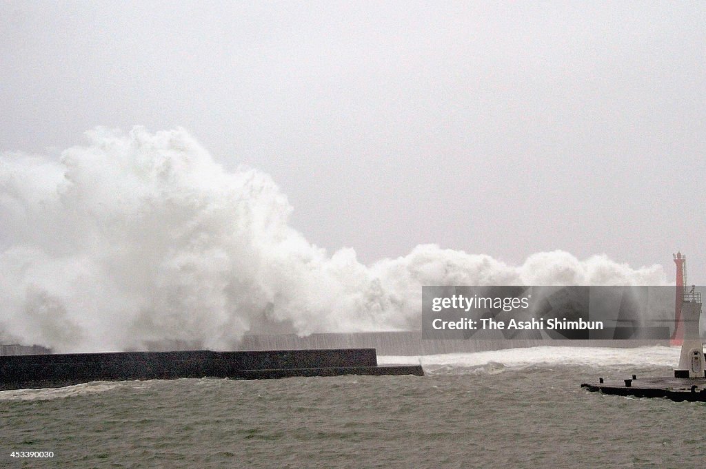 Typhoon Halong Approaches To Shikoku Island