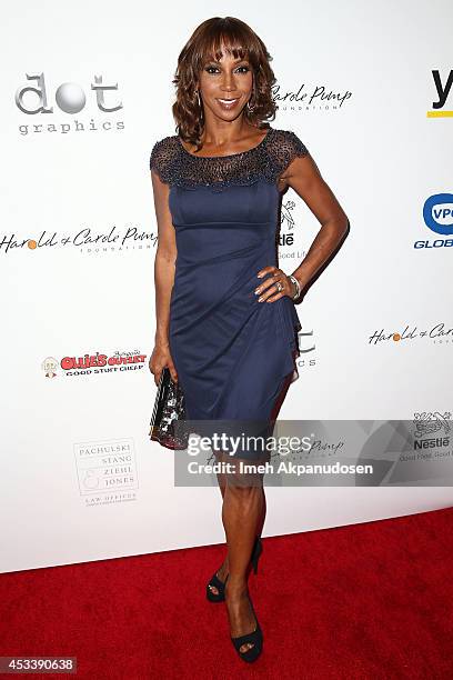 Actress Holly Robinson Peete attends the 14th Annual Harold & Carole Pump Foundation Gala at the Hyatt Regency Century Plaza on August 8, 2014 in...