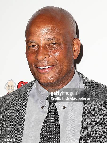 Former professional footbally player Ronnie Lott attends the 14th Annual Harold & Carole Pump Foundation Gala at the Hyatt Regency Century Plaza on...