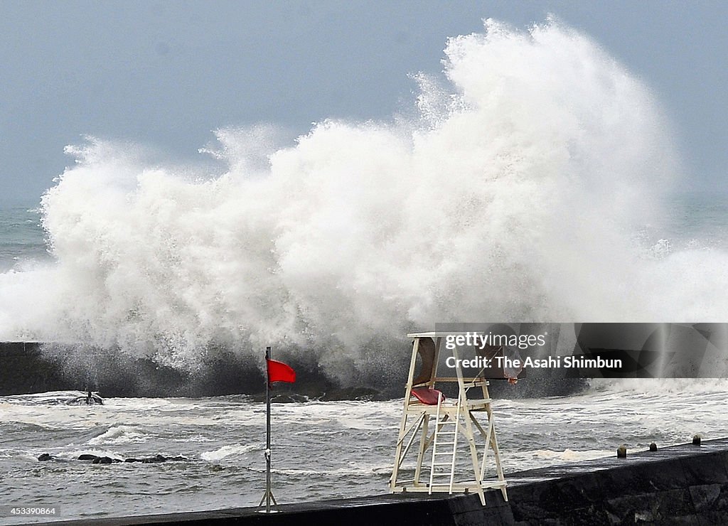 Typhoon Halong Approaches To Shikoku Island