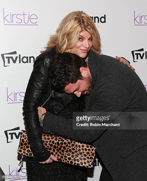 Maksim Chmerkovskiy and Actress Kirstie Alley attends the "Kirstie" premiere party at Harlow on December 3, 2013 in New York City.