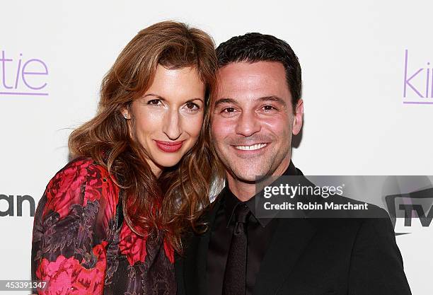 Alysia Reiner and David Alan Basche attend the "Kirstie" premiere party at Harlow on December 3, 2013 in New York City.