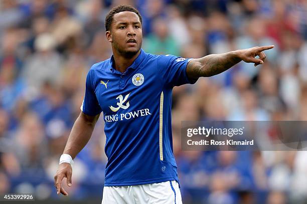 Liam Moore of Leicester City in action during the pre season friendly match between Leicester City and Werder Bremen at The King Power Stadium on...