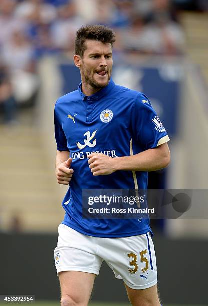 David Nugent of Leicester City in action during the pre season friendly match between Leicester City and Werder Bremen at The King Power Stadium on...