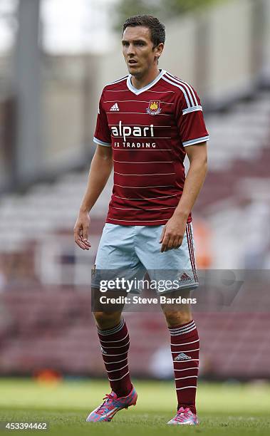 Stewart Downing of West Ham United in action during the pre-season friendly match between West Ham United and Sampdoria at Boleyn Ground on August 9,...