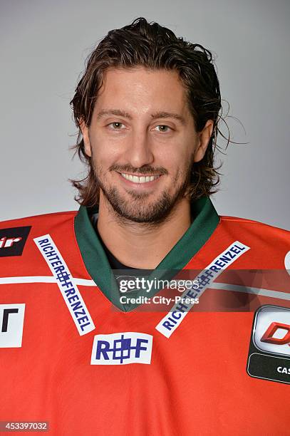 Patrick Ehelechner during a DEL game in Straubing, Germany.