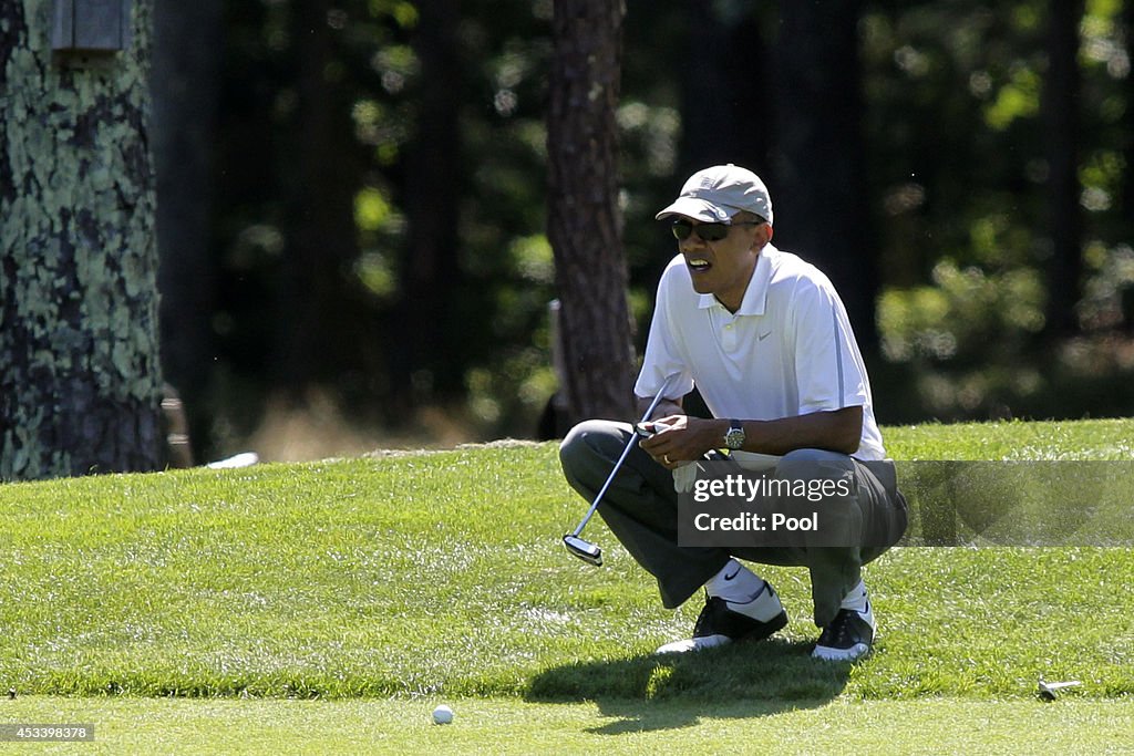 President Obama Vacations On Martha's Vineyard With Family