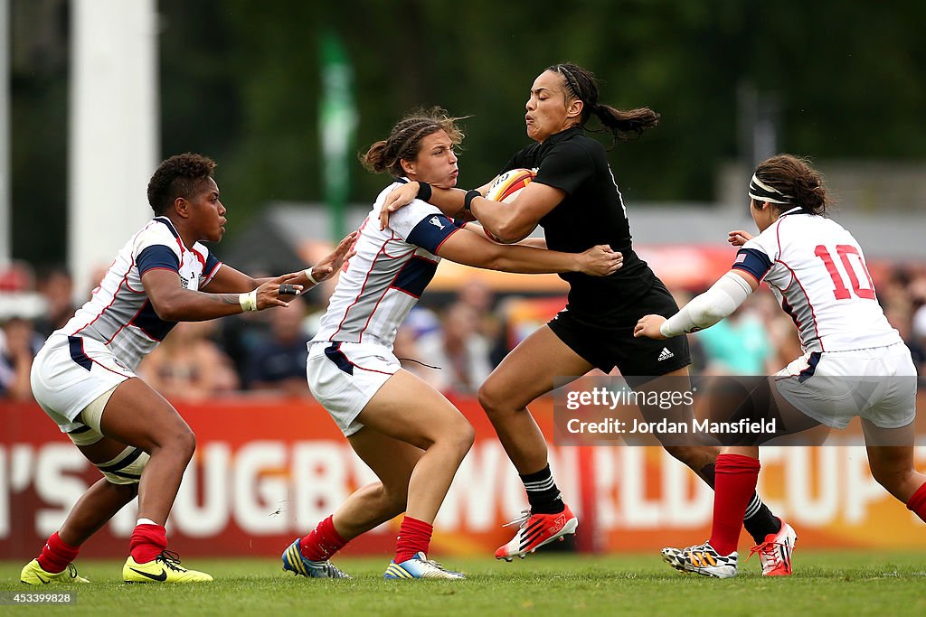 New Zealand v USA - IRB Women's Rugby World Cup 2014
