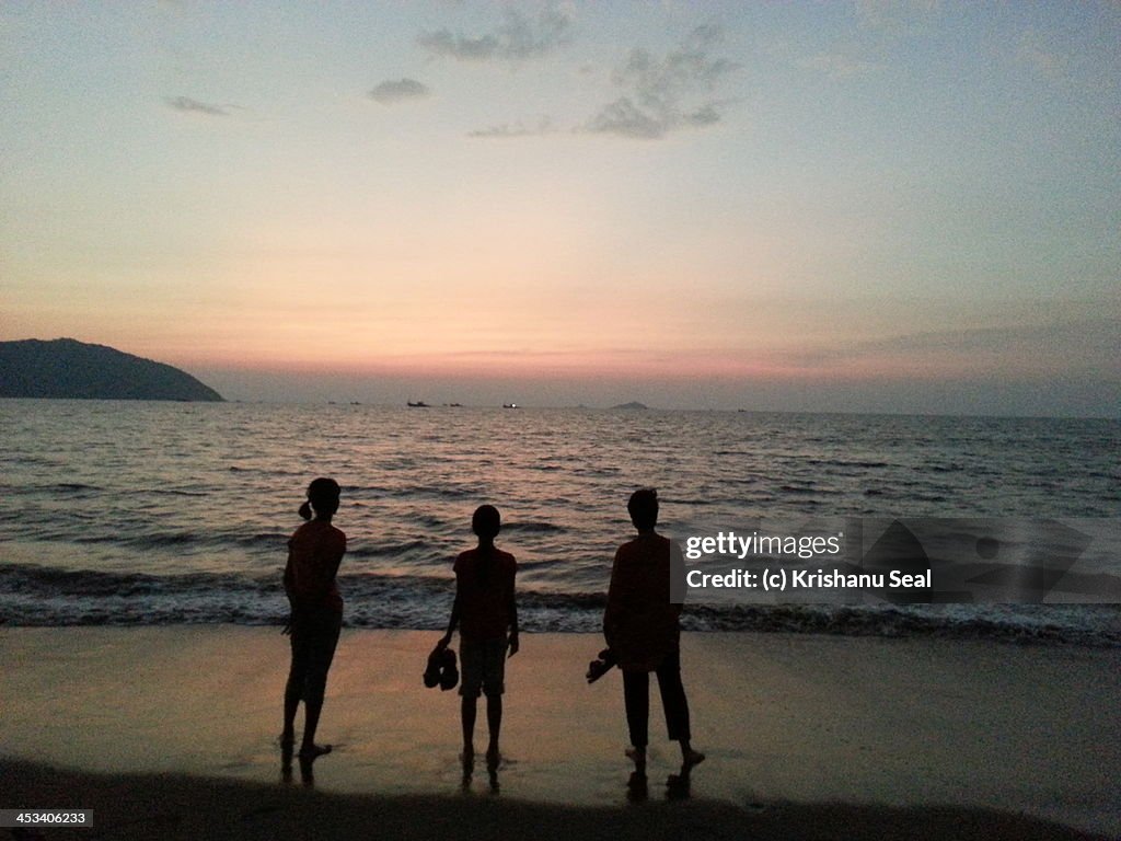 At Karwar beach, Karnataka