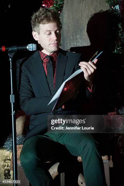 Actor Barrett Foa performs at the Children's Hospital Los Angeles' annual Holiday Tree Lighting Ceremony at Ralph M. Parsons Foundation Dining...