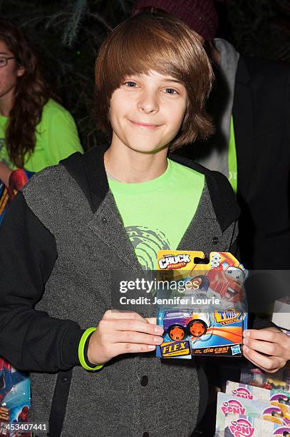 Actor Corey Fogelmanis attends the Children's Hospital Los Angeles' annual Holiday Tree Lighting Ceremony at Ralph M. Parsons Foundation Dining...