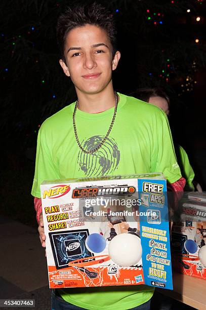 Actor Aramis Knight attends the Children's Hospital Los Angeles' annual Holiday Tree Lighting Ceremony at Ralph M. Parsons Foundation Dining Terrace...