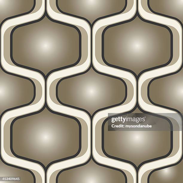 seamless abstract retro background pattern - 1960 stock illustrations