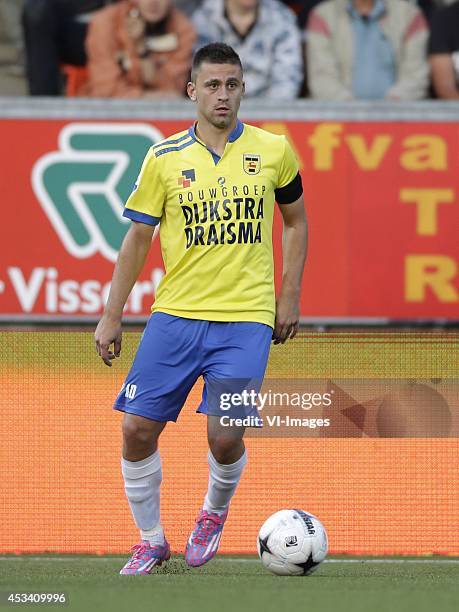 Dejan Meleg of Cambuur Leeuwarden during the Dutch Eredivisie match between SC Cambuur Leeuwarden and FC Twente at the The Cambuur Stadium on August...