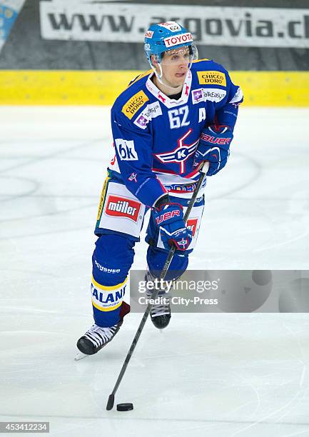 Felicien Du Bois during a National League A game in Kloten, Switzerland.