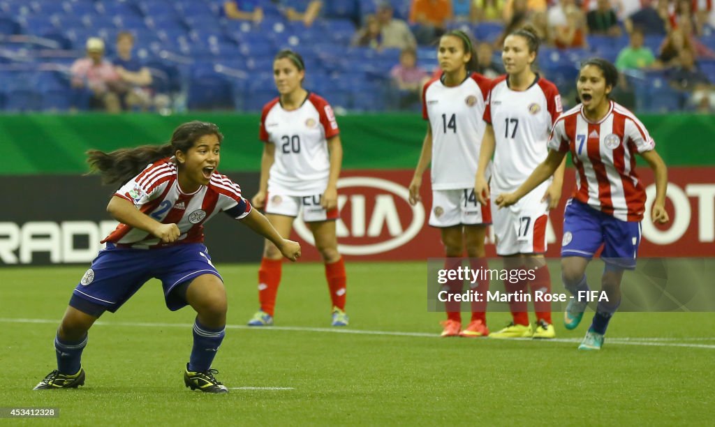 Paraguay v Costa Rica: Group D - FIFA U-20 Women's World Cup Canada 2014