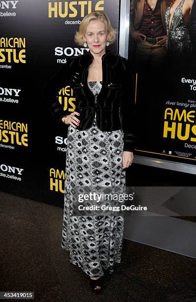 Actress Penelope Ann Miller arrives at the Los Angeles premiere of "American Hustle" at Directors Guild Theatre on December 3, 2013 in West...