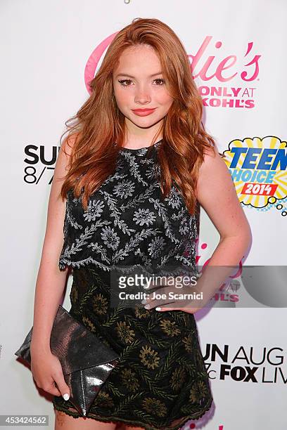 Natalie Alyn Lind attends DigiTour Hosts Teen Choice 2014 Awards Official Pre-Party at Gibson Guitar Entertainment Relations Showroom on August 9,...